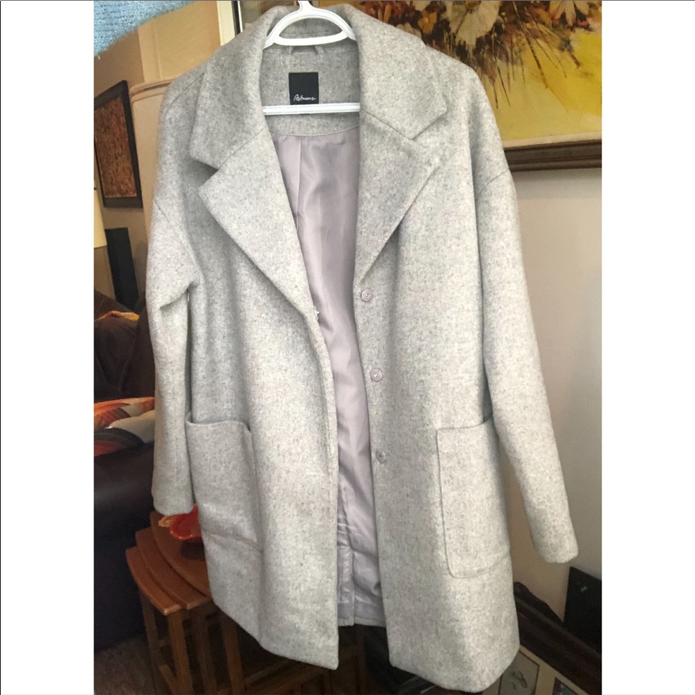 Beautiful Wool Blend Coat Size Large - Picture 2 of 9